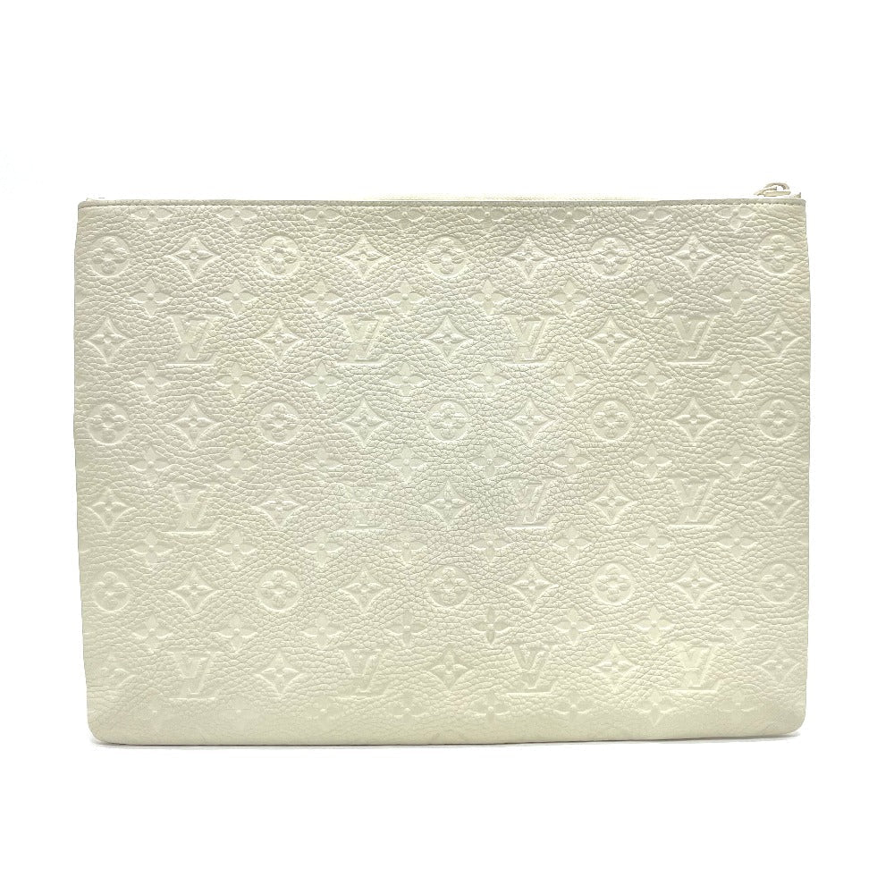 LOUIS VUITTON Clutch bag M67462 Taurillon Clemence white Taurillon Clemence Monogram Pochette A4 mens Used
