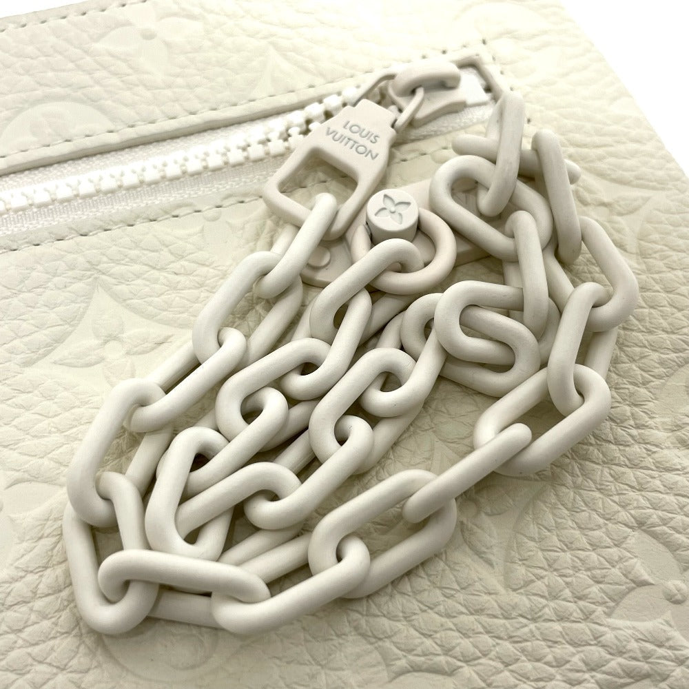 LOUIS VUITTON Clutch bag M67462 Taurillon Clemence white Taurillon Clemence Monogram Pochette A4 mens Used