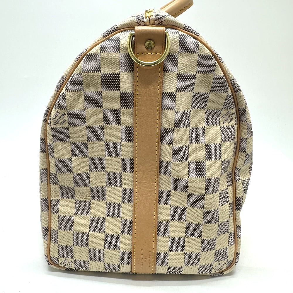 LOUIS VUITTON Boston Duffel bag N48223 Damier Azur Canvas white Damier Azur Keepall bandouliere 45