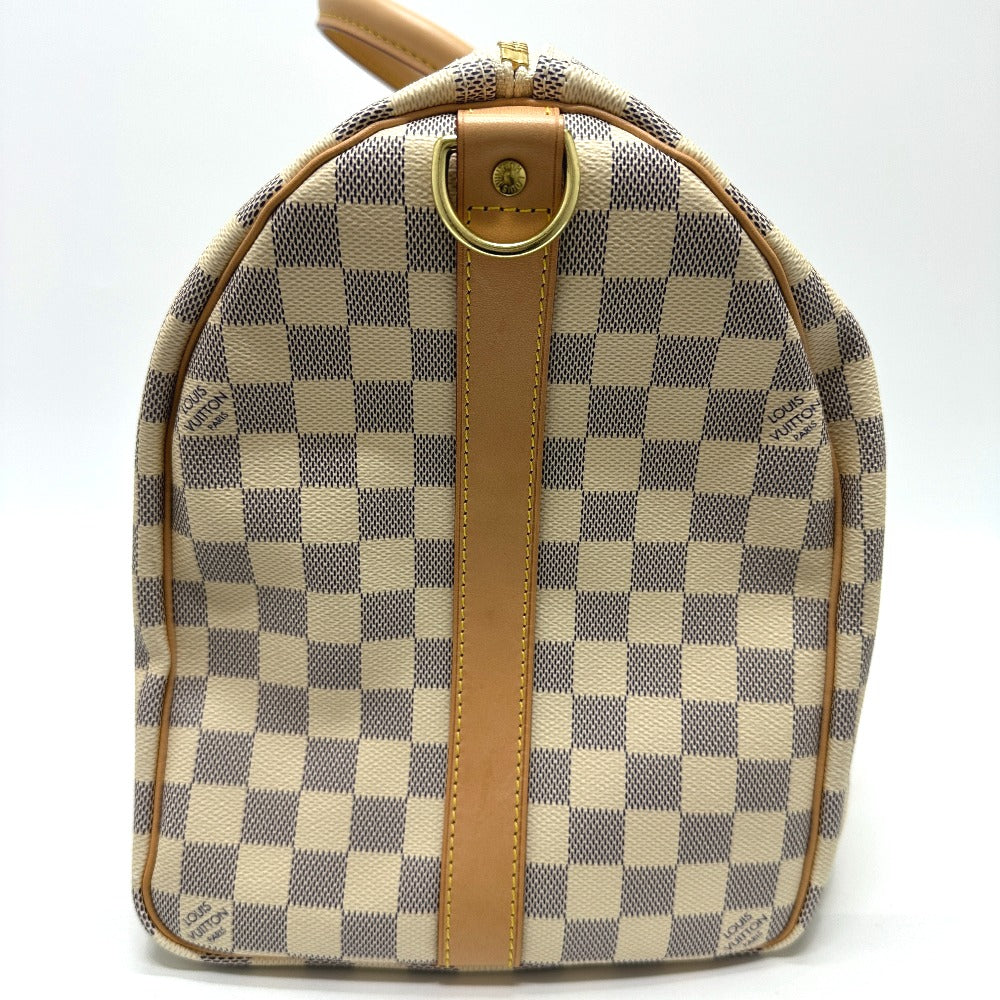 LOUIS VUITTON Boston Duffel bag N48223 Damier Azur Canvas white Damier Azur Keepall bandouliere 45