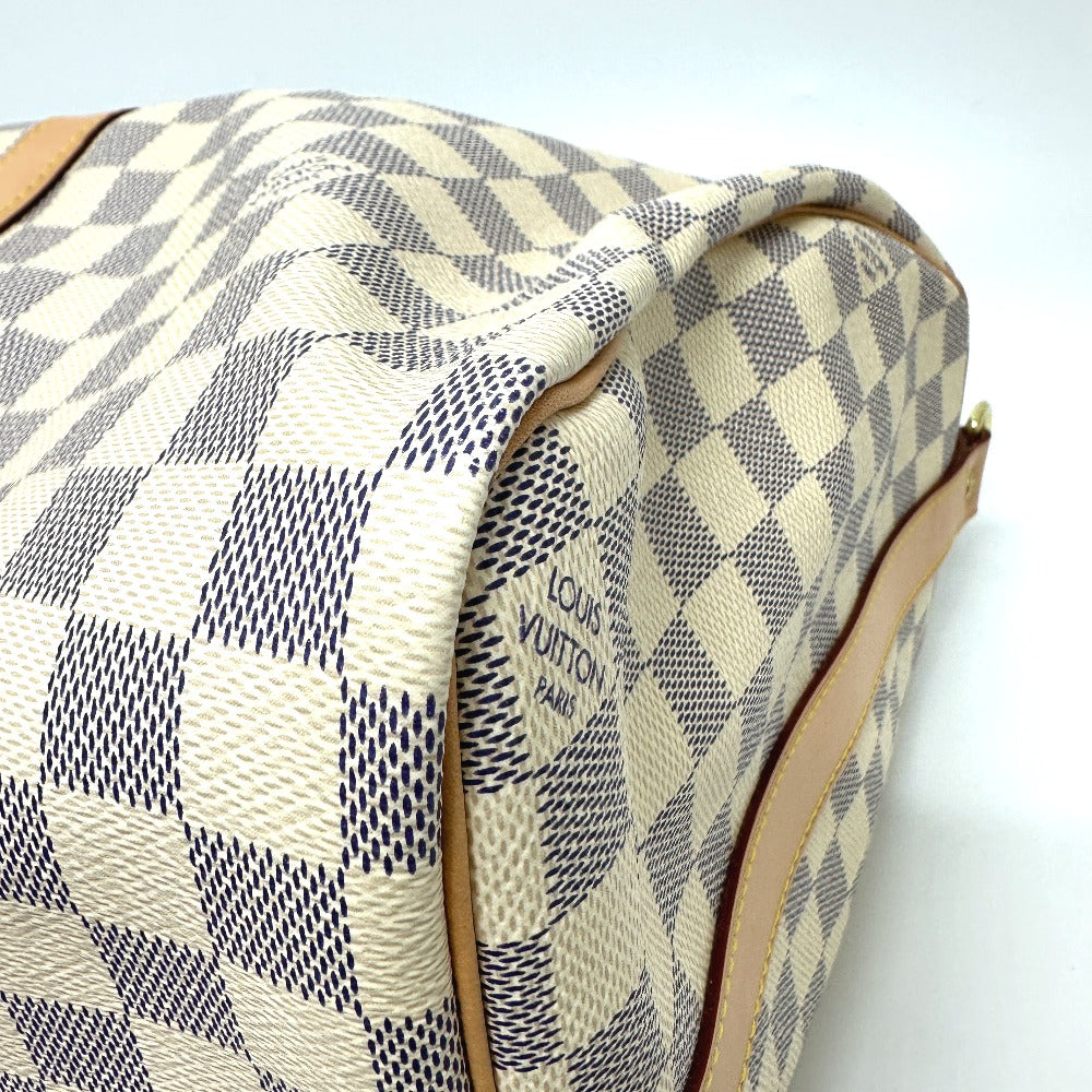 LOUIS VUITTON Boston Duffel bag N48223 Damier Azur Canvas white Damier Azur Keepall bandouliere 45