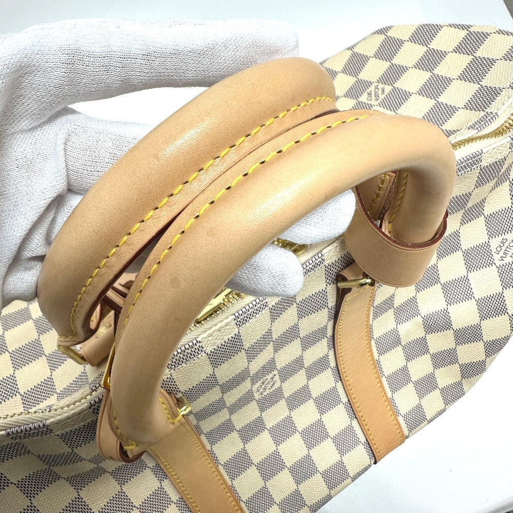 LOUIS VUITTON Boston Duffel bag N48223 Damier Azur Canvas white Damier Azur Keepall bandouliere 45