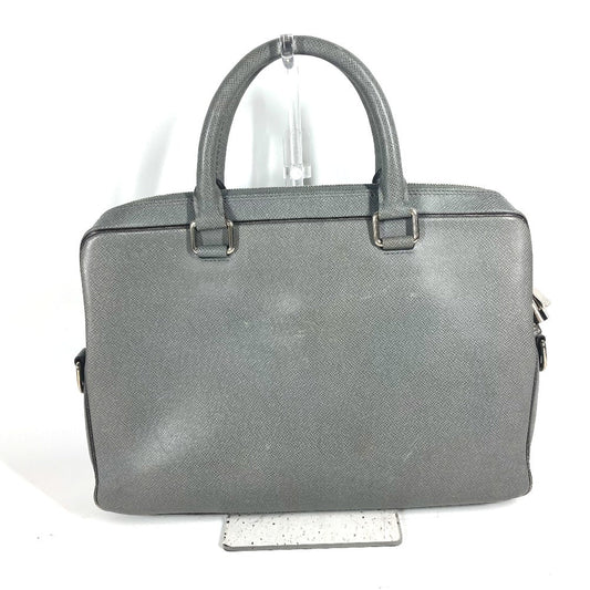 LOUIS VUITTON Business bag M32711 Taiga Leather gray Taiga Taiga Porto Document Business PDB mens Used