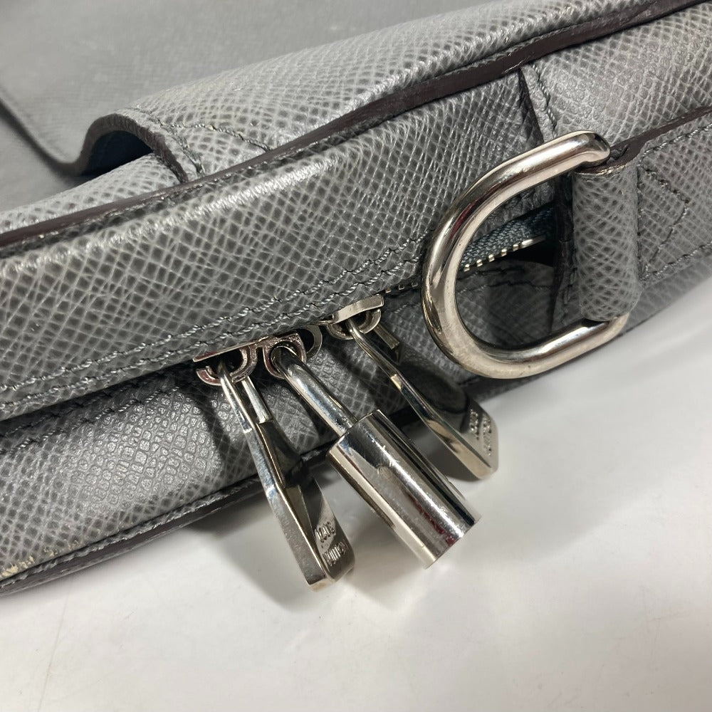 LOUIS VUITTON Business bag M32711 Taiga Leather gray Taiga Taiga Porto Document Business PDB mens Used