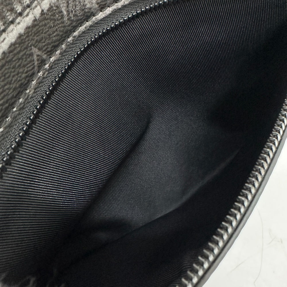 LOUIS VUITTON Clutch bag M63373 Plastics black Monogram Eclipse Glaze Pochette Cosmos mens Used