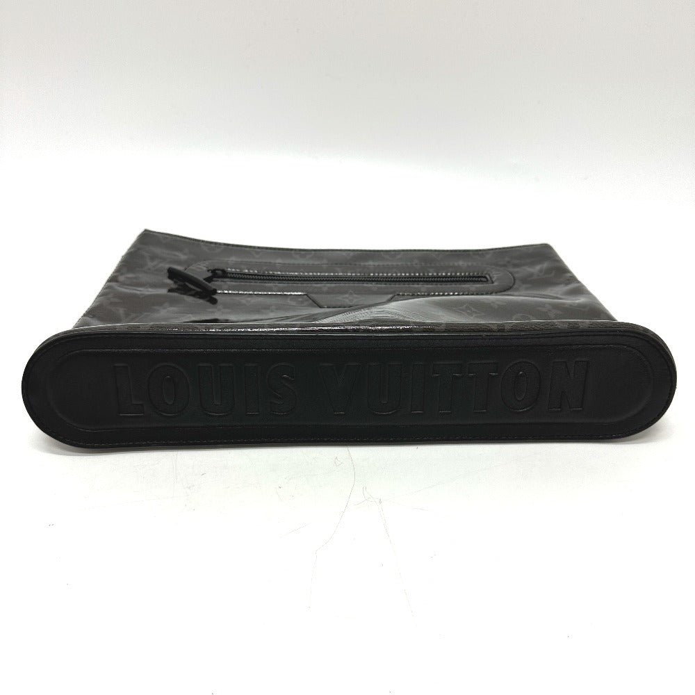 LOUIS VUITTON Clutch bag M63373 Plastics black Monogram Eclipse Glaze Pochette Cosmos mens Used