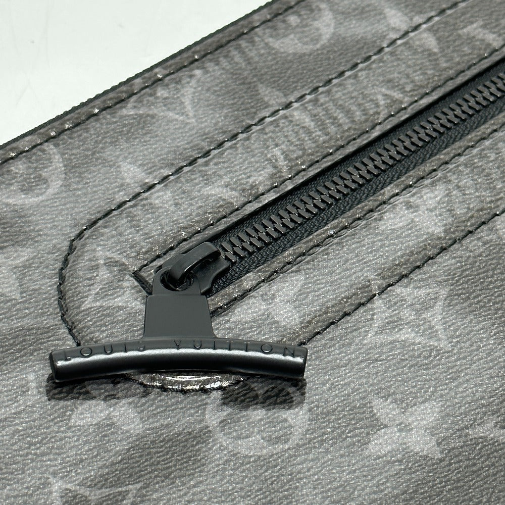 LOUIS VUITTON Clutch bag M63373 Plastics black Monogram Eclipse Glaze Pochette Cosmos mens Used