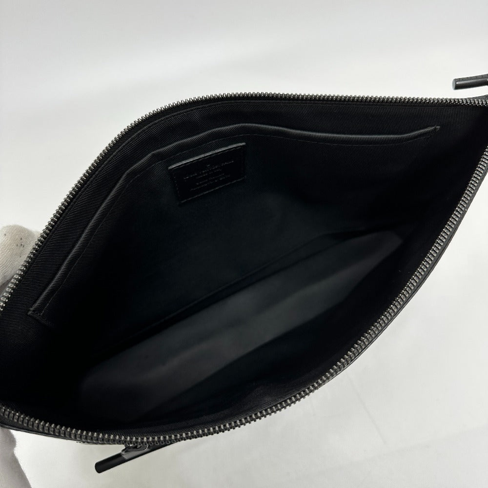 LOUIS VUITTON Clutch bag M63373 Plastics black Monogram Eclipse Glaze Pochette Cosmos mens Used