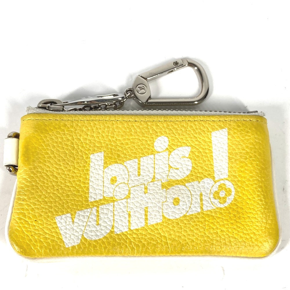LOUIS VUITTON Coin case M80845 leather yellow Everyday LV Pochette Cre mens Used