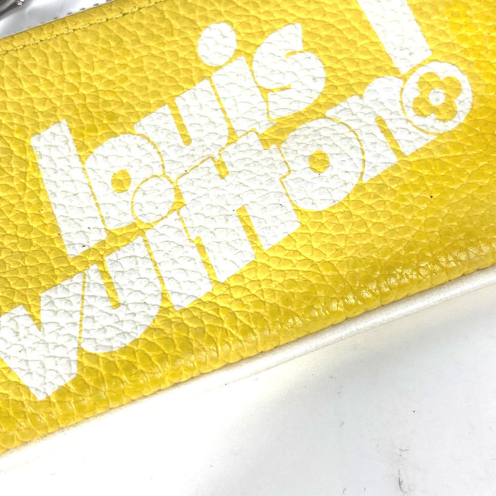 LOUIS VUITTON Coin case M80845 leather yellow Everyday LV Pochette Cre mens Used