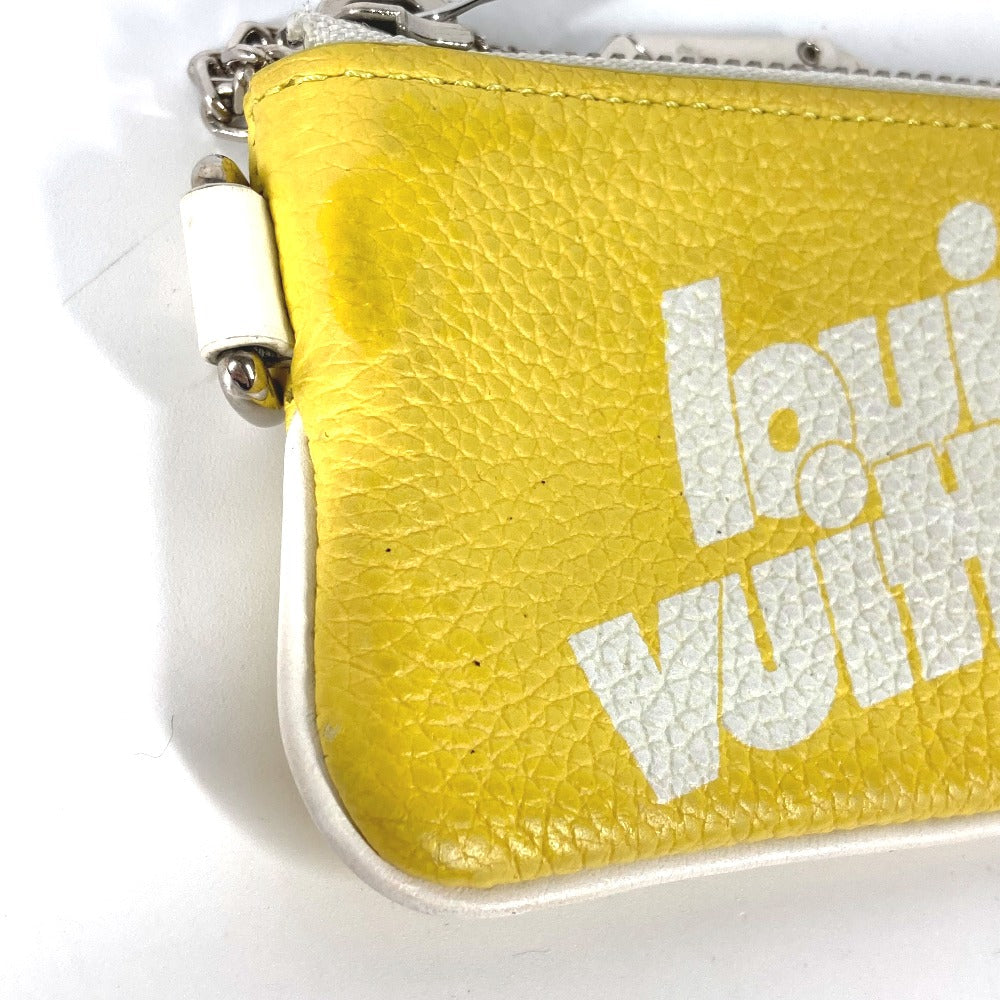LOUIS VUITTON Coin case M80845 leather yellow Everyday LV Pochette Cre mens Used