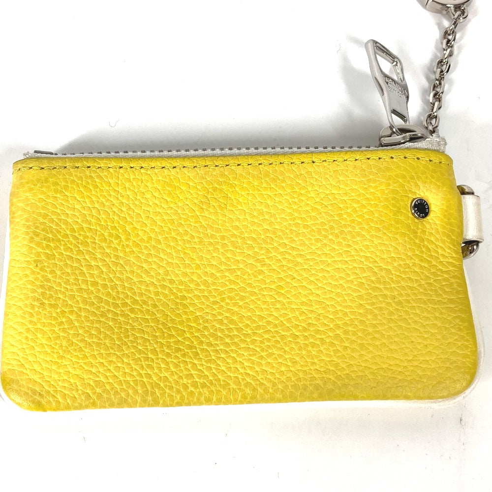LOUIS VUITTON Coin case M80845 leather yellow Everyday LV Pochette Cre mens Used