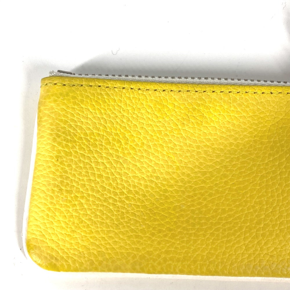 LOUIS VUITTON Coin case M80845 leather yellow Everyday LV Pochette Cre mens Used