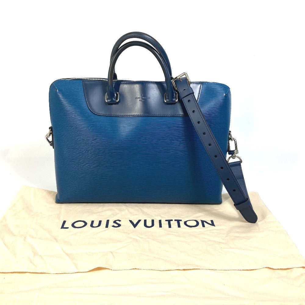 LOUIS VUITTON Business bag M51700 Epi Leather blue Porto documan Jules PDJ Handbag mens Used