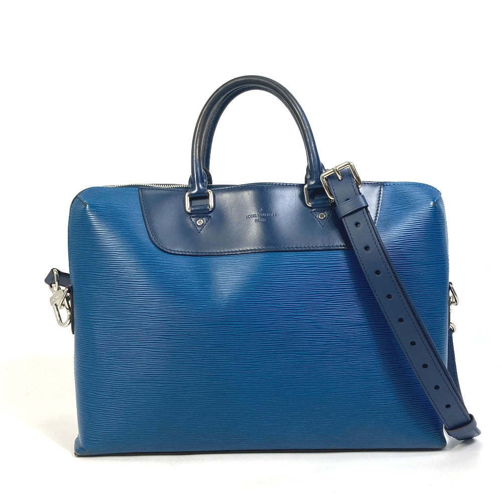 LOUIS VUITTON Business bag M51700 Epi Leather blue Porto documan Jules PDJ Handbag mens Used