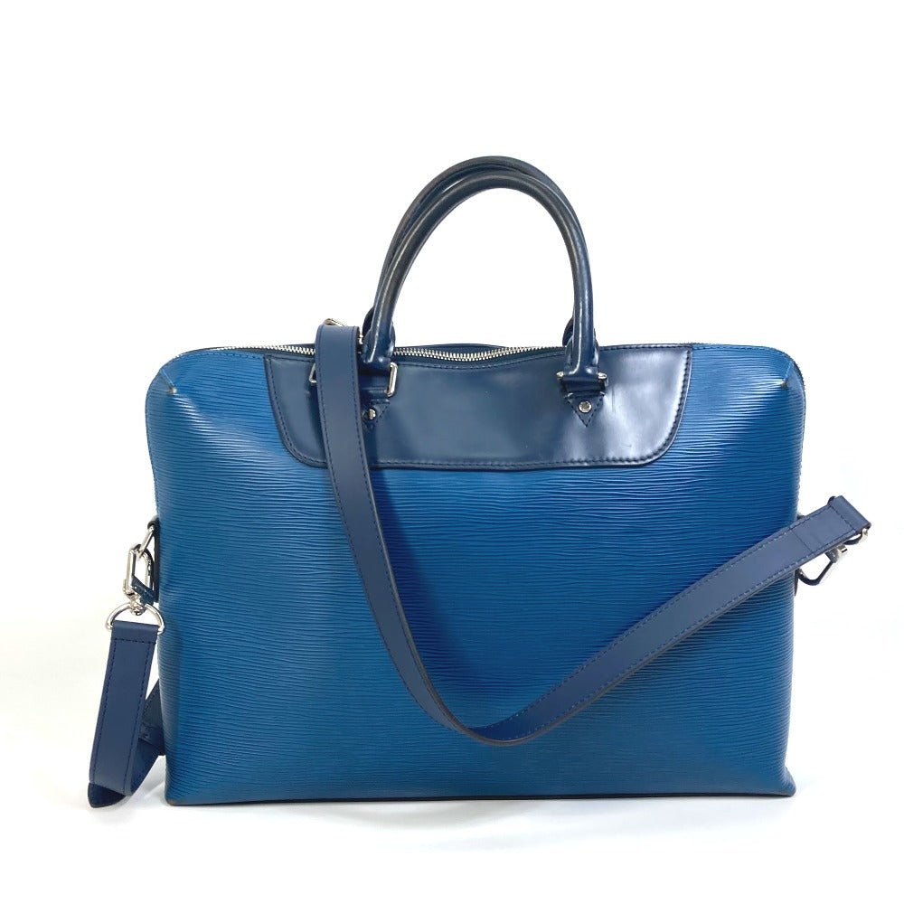LOUIS VUITTON Business bag M51700 Epi Leather blue Porto documan Jules PDJ Handbag mens Used