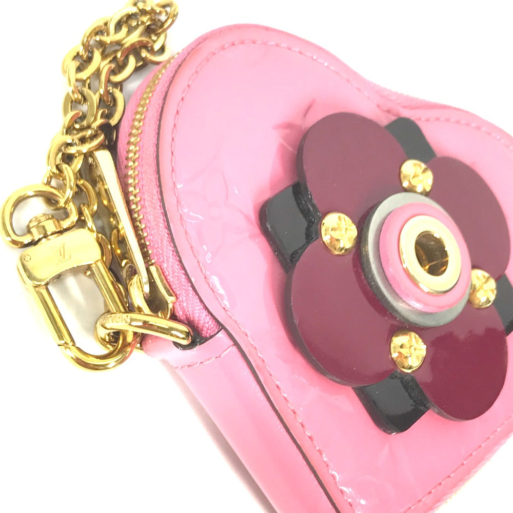 LOUIS VUITTON Coin case M90496  Monogram Vernis pink Monogram Vernis Porto Monecourt Heart