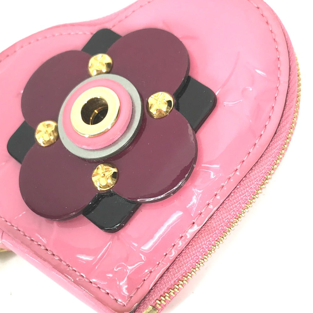 LOUIS VUITTON Coin case M90496  Monogram Vernis pink Monogram Vernis Porto Monecourt Heart