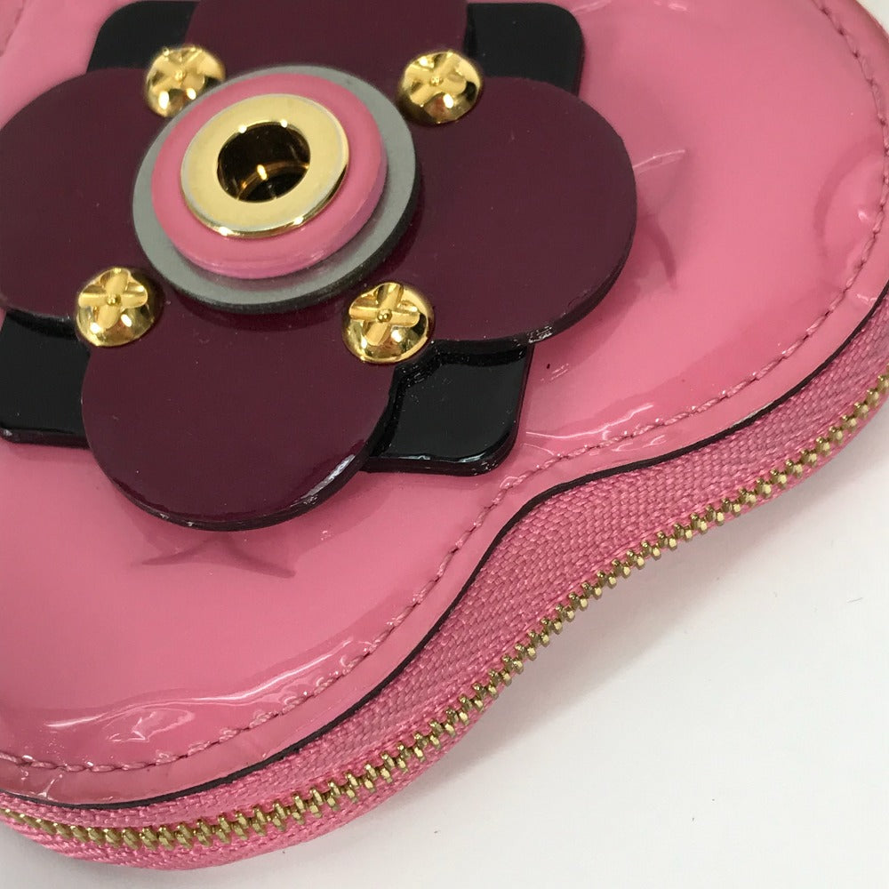 LOUIS VUITTON Coin case M90496  Monogram Vernis pink Monogram Vernis Porto Monecourt Heart