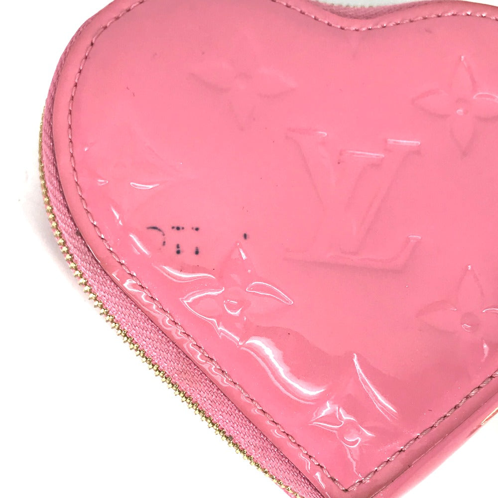 LOUIS VUITTON Coin case M90496  Monogram Vernis pink Monogram Vernis Porto Monecourt Heart