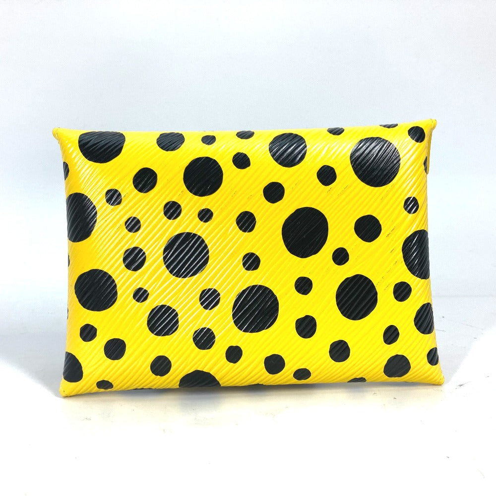 LOUIS VUITTON Clutch bag M81959 Epi Leather black yellow red Epi Yayoi Kusama LVxYK Pochette Kirigami Women Used