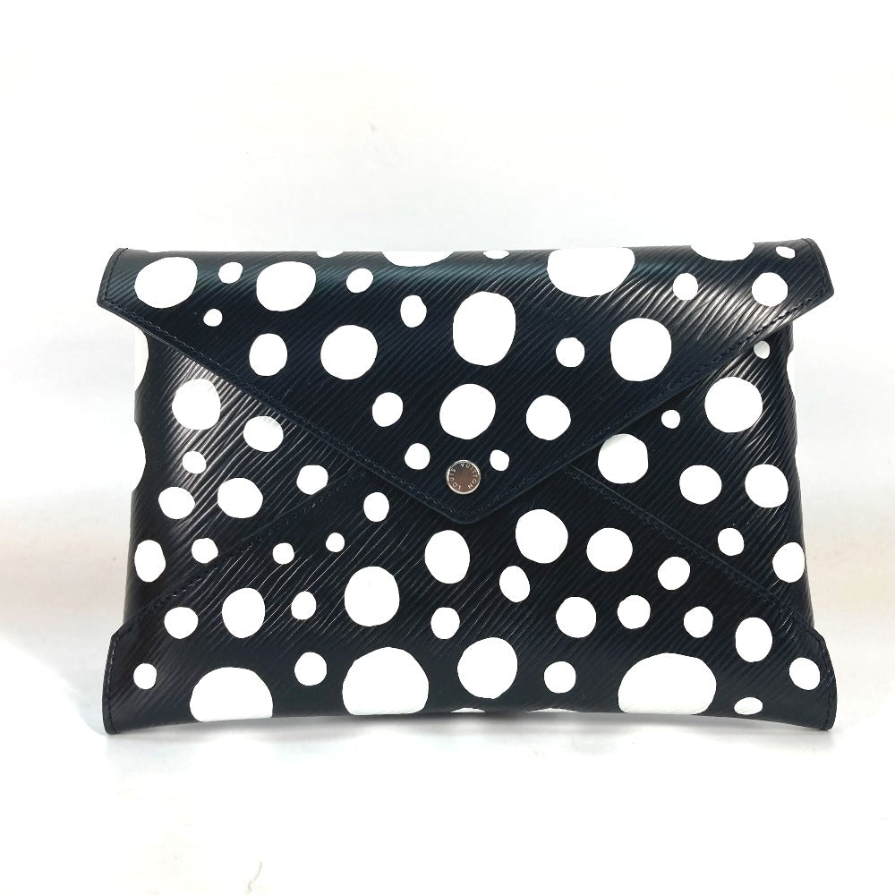 LOUIS VUITTON Clutch bag M81959 Epi Leather black yellow red Epi Yayoi Kusama LVxYK Pochette Kirigami Women Used