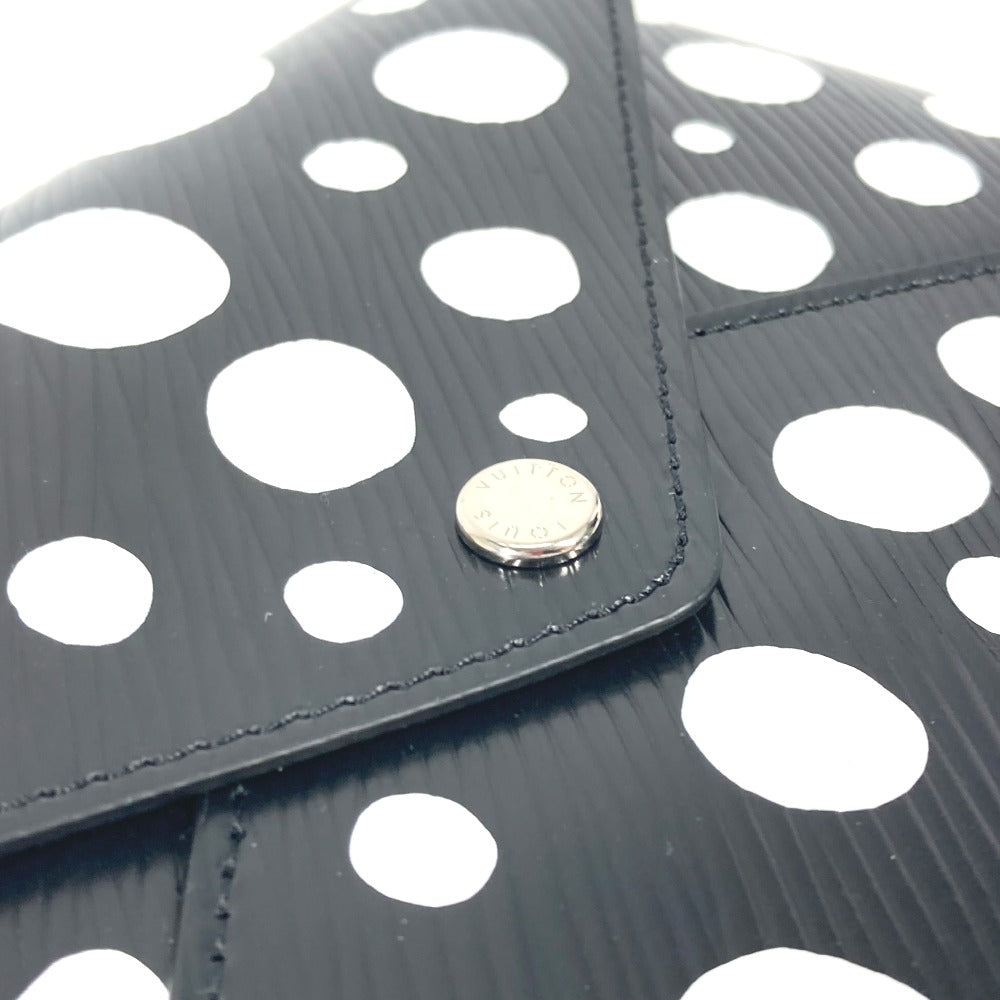 LOUIS VUITTON Clutch bag M81959 Epi Leather black yellow red Epi Yayoi Kusama LVxYK Pochette Kirigami Women Used