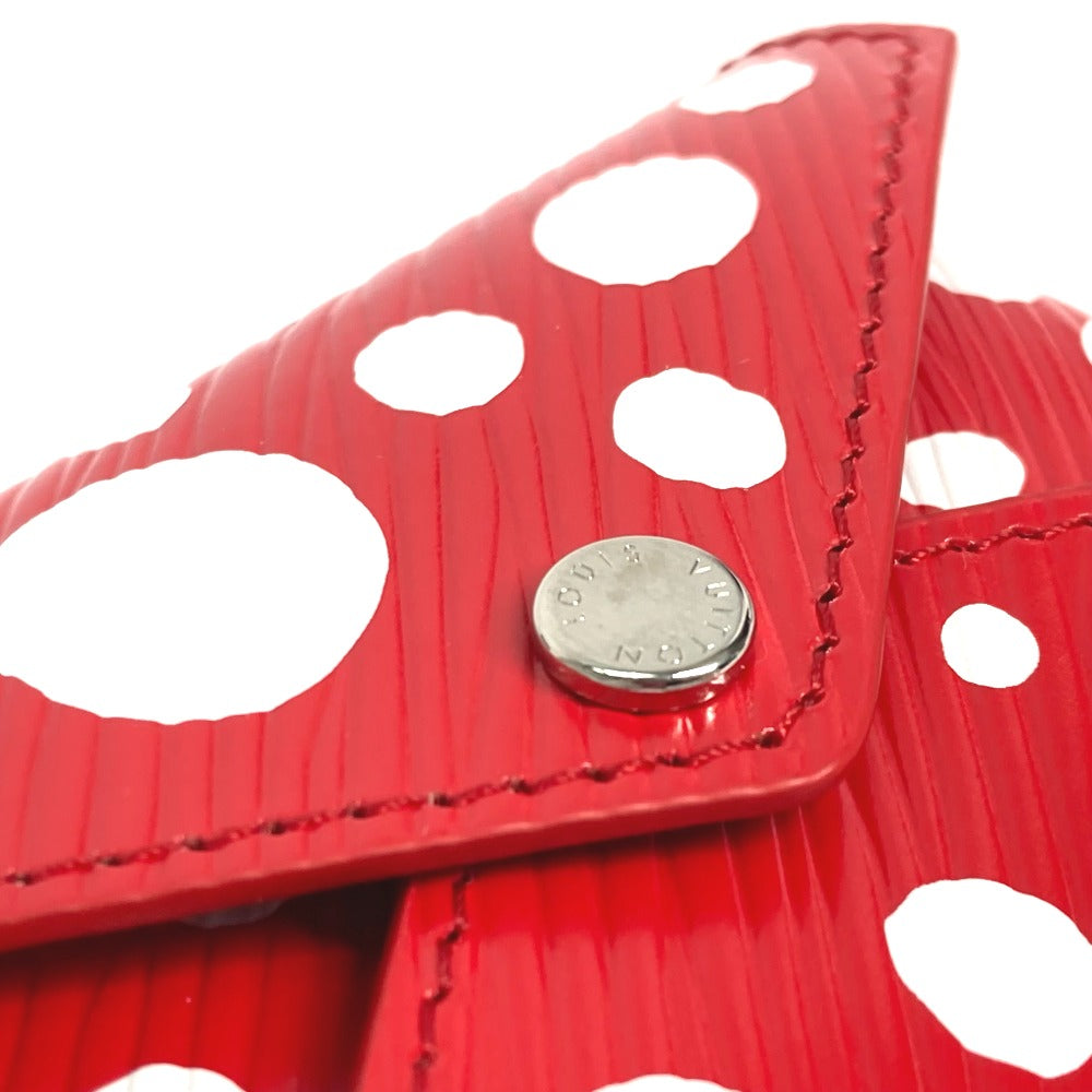 LOUIS VUITTON Clutch bag M81959 Epi Leather black yellow red Epi Yayoi Kusama LVxYK Pochette Kirigami Women Used