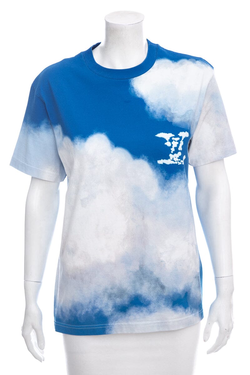 Louis Vuitton 2020  Blue & White Clouds T-Shirt SZ S
