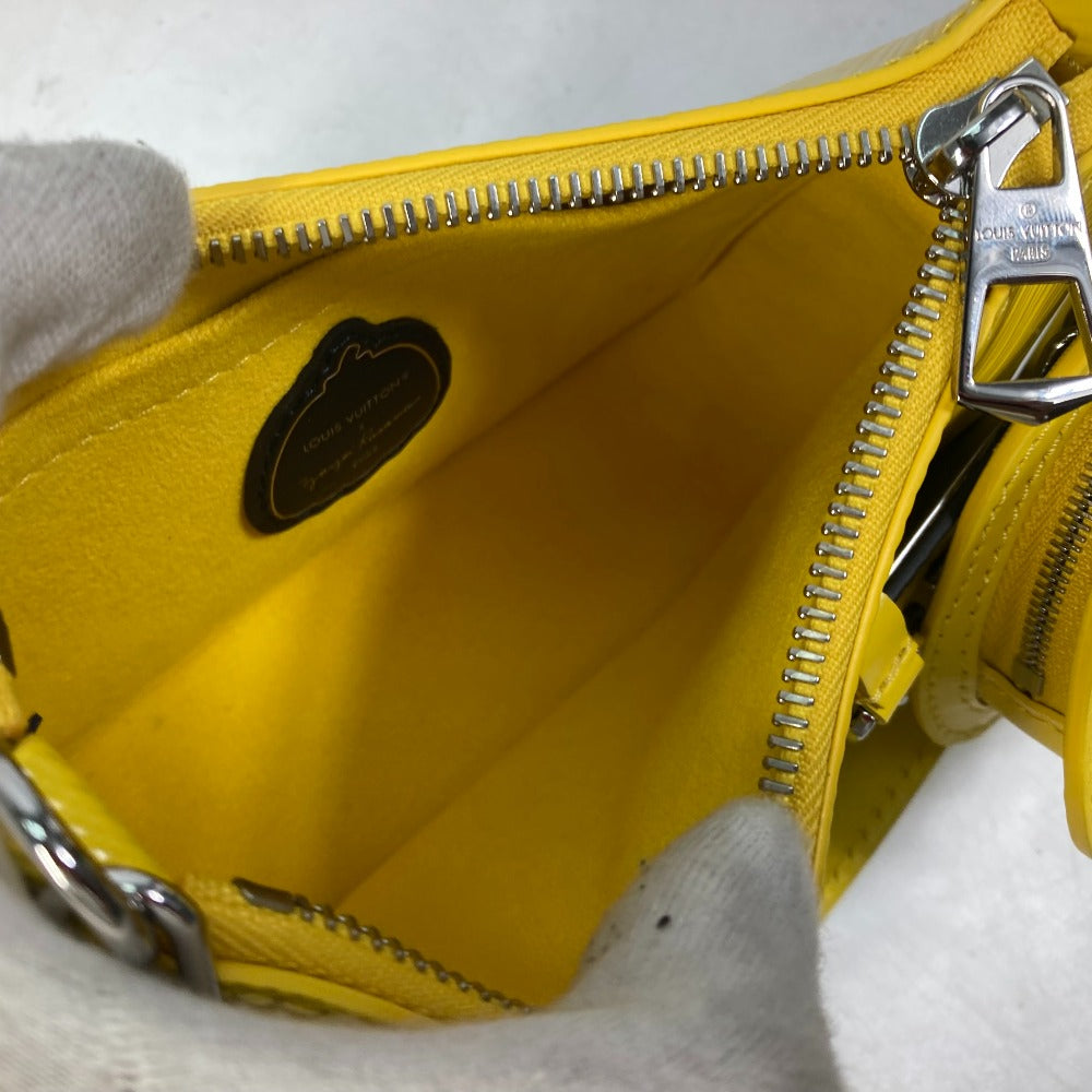 LOUIS VUITTON Handbag M21702 Epi Leather yellow Kusama Yayoi Collaboration LVxYK Malelini Women Used