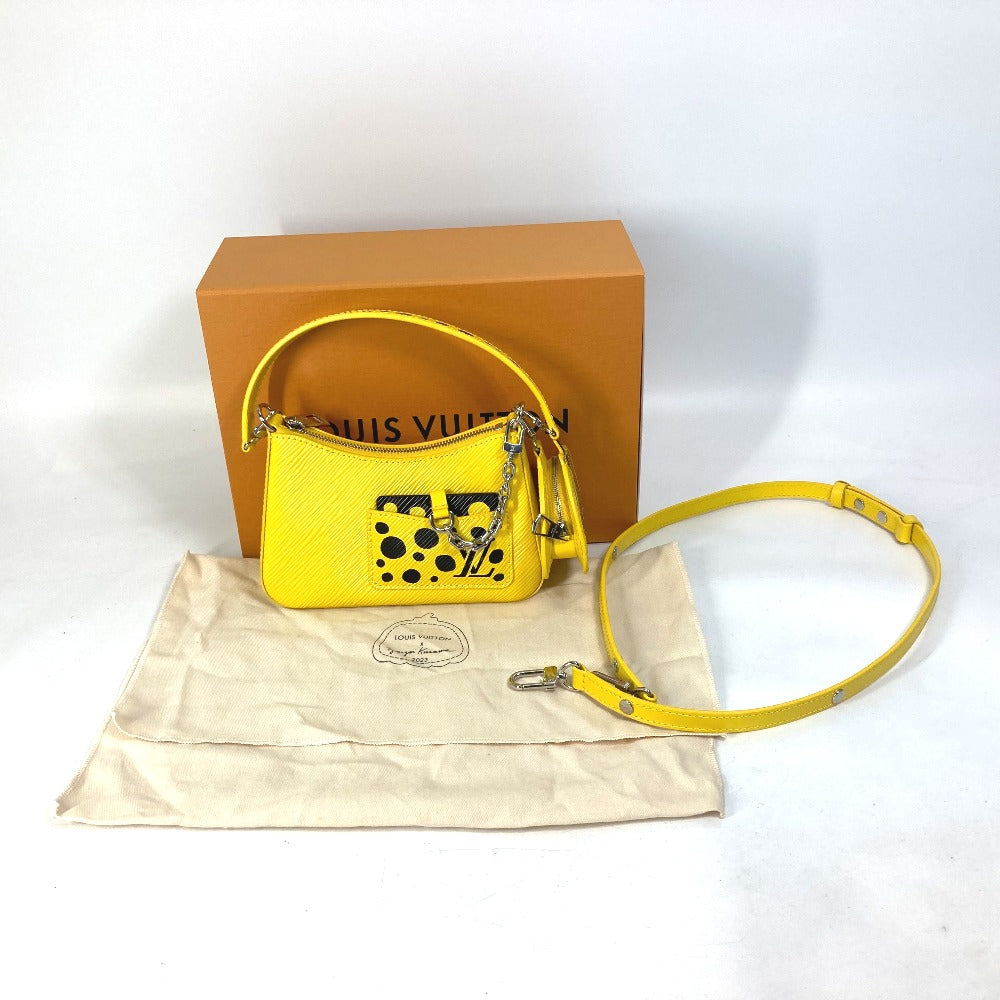 LOUIS VUITTON Handbag M21702 Epi Leather yellow Kusama Yayoi Collaboration LVxYK Malelini Women Used