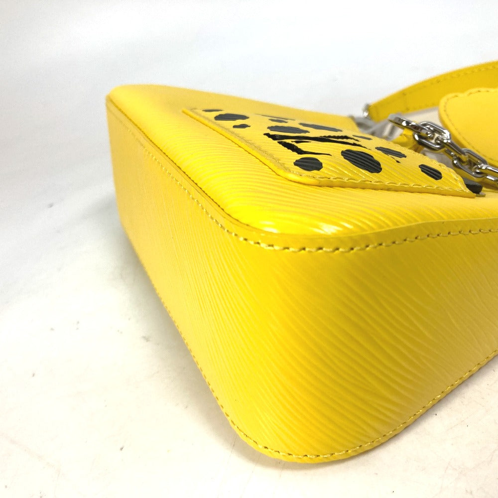 LOUIS VUITTON Handbag M21702 Epi Leather yellow Kusama Yayoi Collaboration LVxYK Malelini Women Used