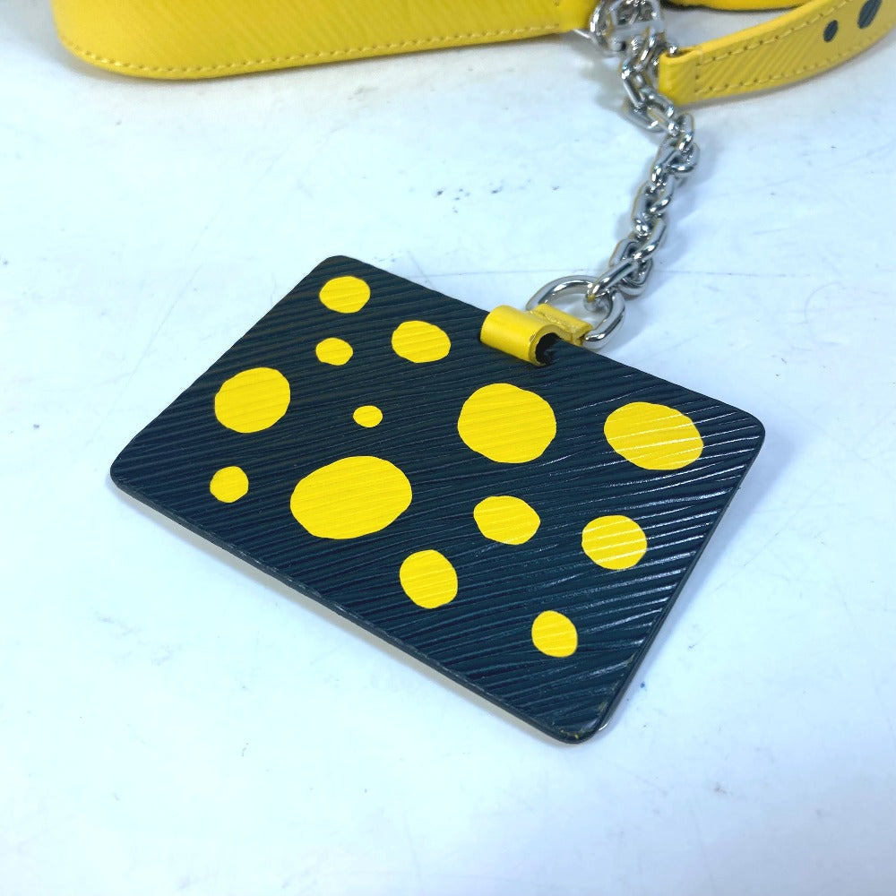 LOUIS VUITTON Handbag M21702 Epi Leather yellow Kusama Yayoi Collaboration LVxYK Malelini Women Used