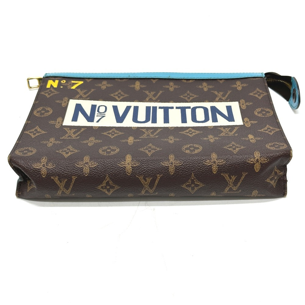 LOUIS VUITTON Clutch bag M81204 Monogram canvas Brown Monogram Pochette Voyage MM mens Used