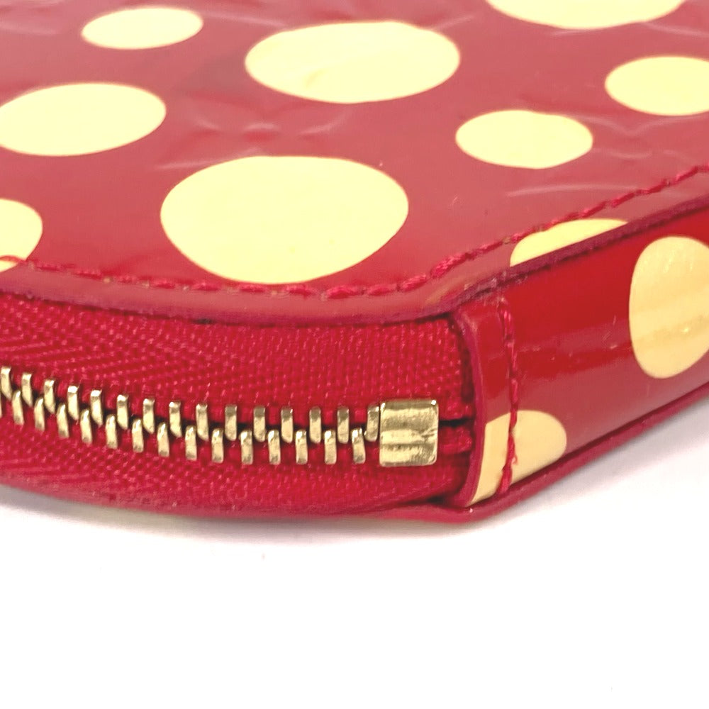 LOUIS VUITTON Coin case M91570 Patent leather Red Yayoi Kusama collaboration dot polka dot Portomone Chapeau