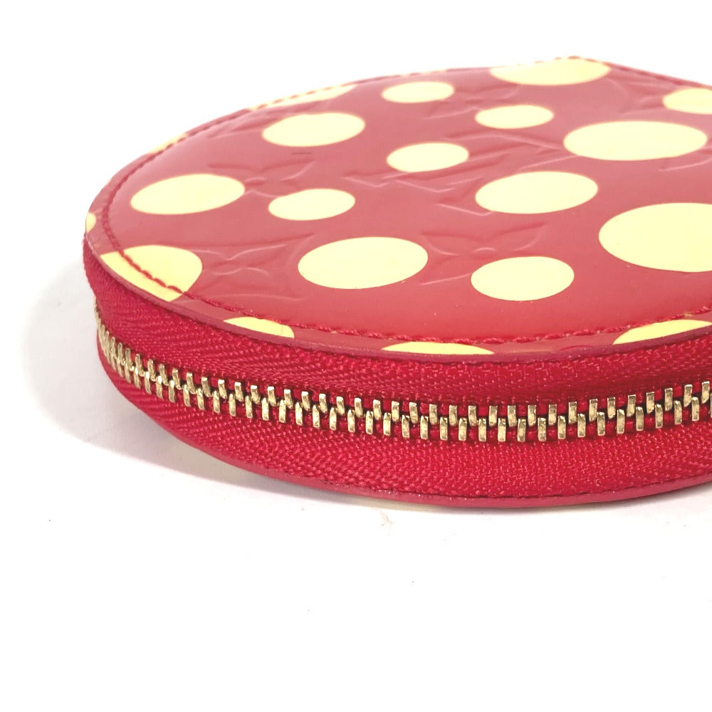 LOUIS VUITTON Coin case M91570 Patent leather Red Yayoi Kusama collaboration dot polka dot Portomone Chapeau