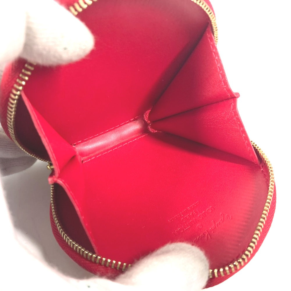 LOUIS VUITTON Coin case M91570 Patent leather Red Yayoi Kusama collaboration dot polka dot Portomone Chapeau