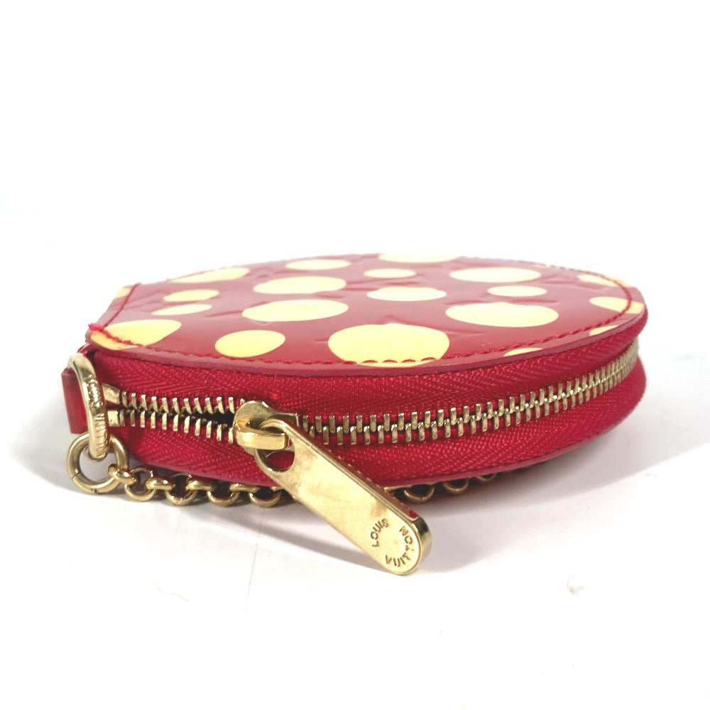 LOUIS VUITTON Coin case M91570 Patent leather Red Yayoi Kusama collaboration dot polka dot Portomone Chapeau