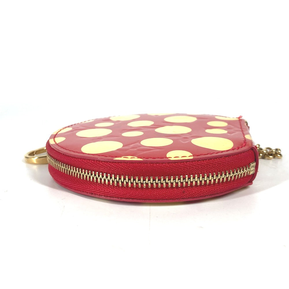 LOUIS VUITTON Coin case M91570 Patent leather Red Yayoi Kusama collaboration dot polka dot Portomone Chapeau