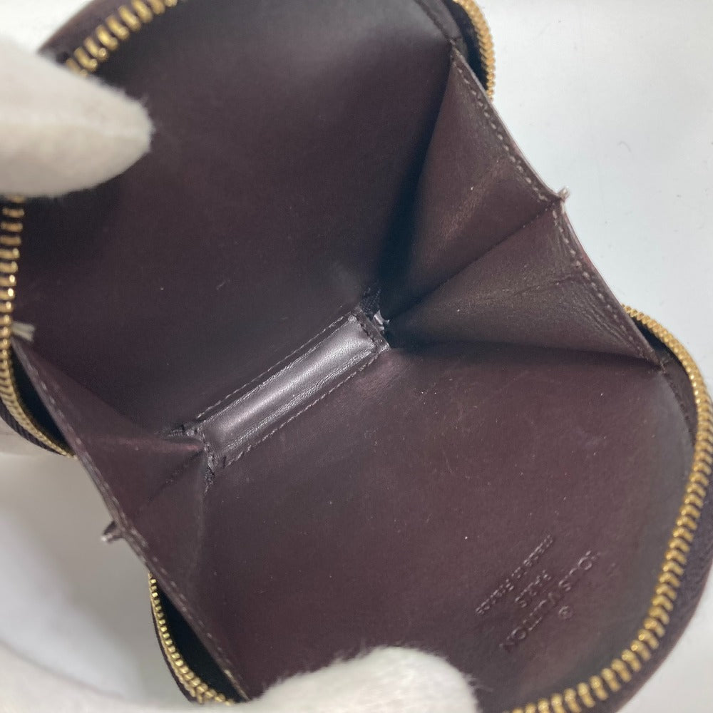 LOUIS VUITTON Coin case M91386 Monogram Vernis purple Monogram Vernis portomone ecruil Women Used