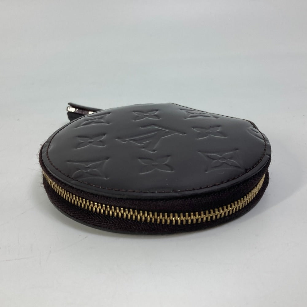 LOUIS VUITTON Coin case M91386 Monogram Vernis purple Monogram Vernis portomone ecruil Women Used