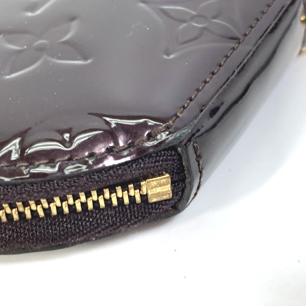 LOUIS VUITTON Coin case M91386 Monogram Vernis purple Monogram Vernis portomone ecruil Women Used