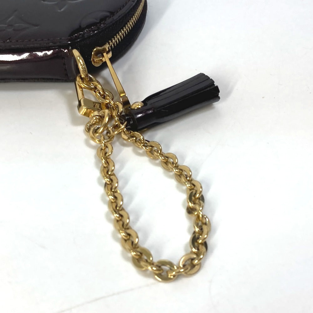 LOUIS VUITTON Coin case M91386 Monogram Vernis purple Monogram Vernis portomone ecruil Women Used
