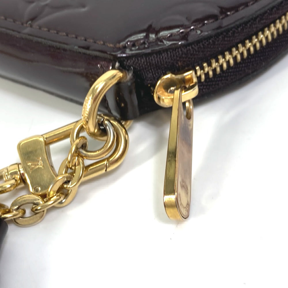 LOUIS VUITTON Coin case M91386 Monogram Vernis purple Monogram Vernis portomone ecruil Women Used
