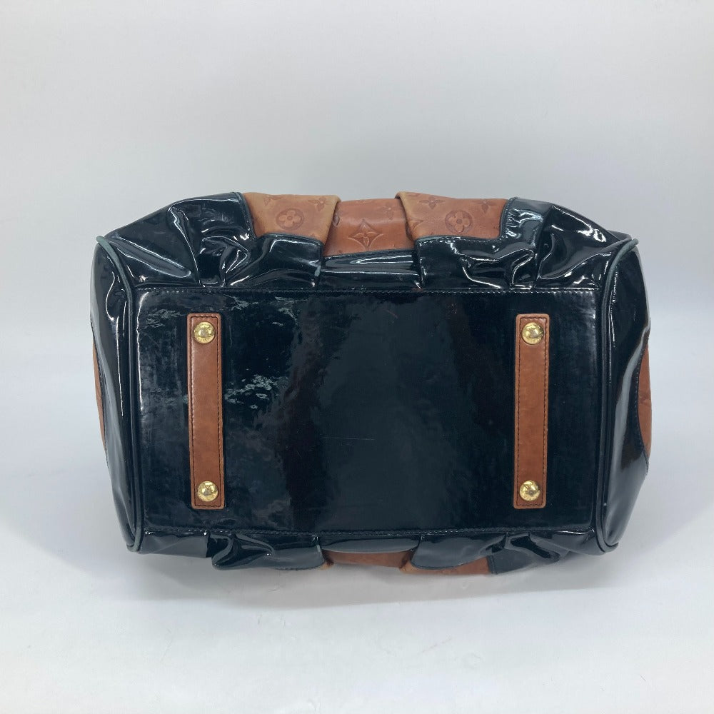 LOUIS VUITTON Boston Duffel bag M95299 Leather / patent leather Brown Monogram emboss Stephen Women Used
