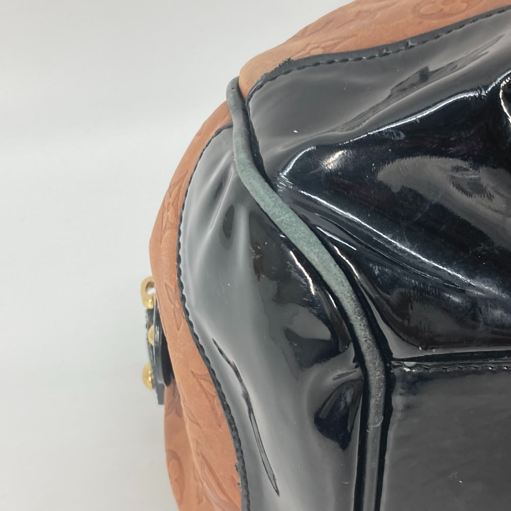 LOUIS VUITTON Boston Duffel bag M95299 Leather / patent leather Brown Monogram emboss Stephen Women Used