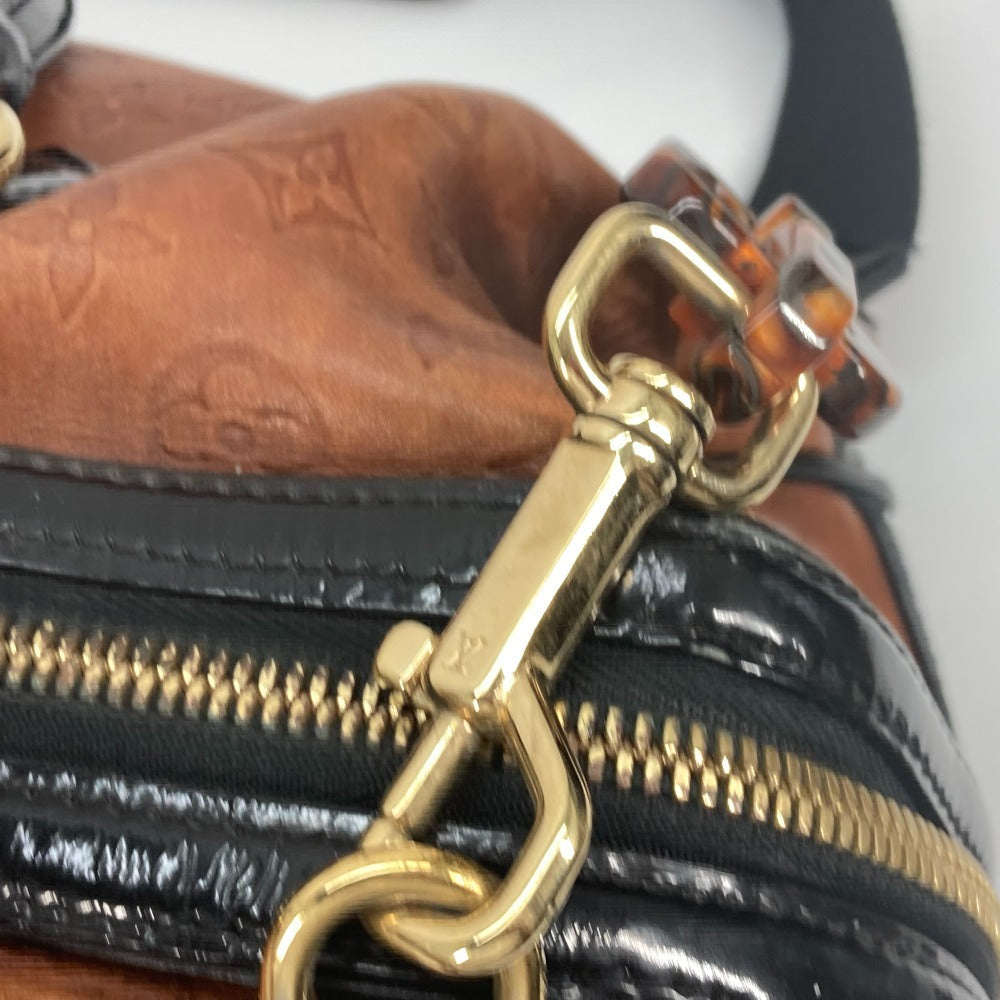 LOUIS VUITTON Boston Duffel bag M95299 Leather / patent leather Brown Monogram emboss Stephen Women Used