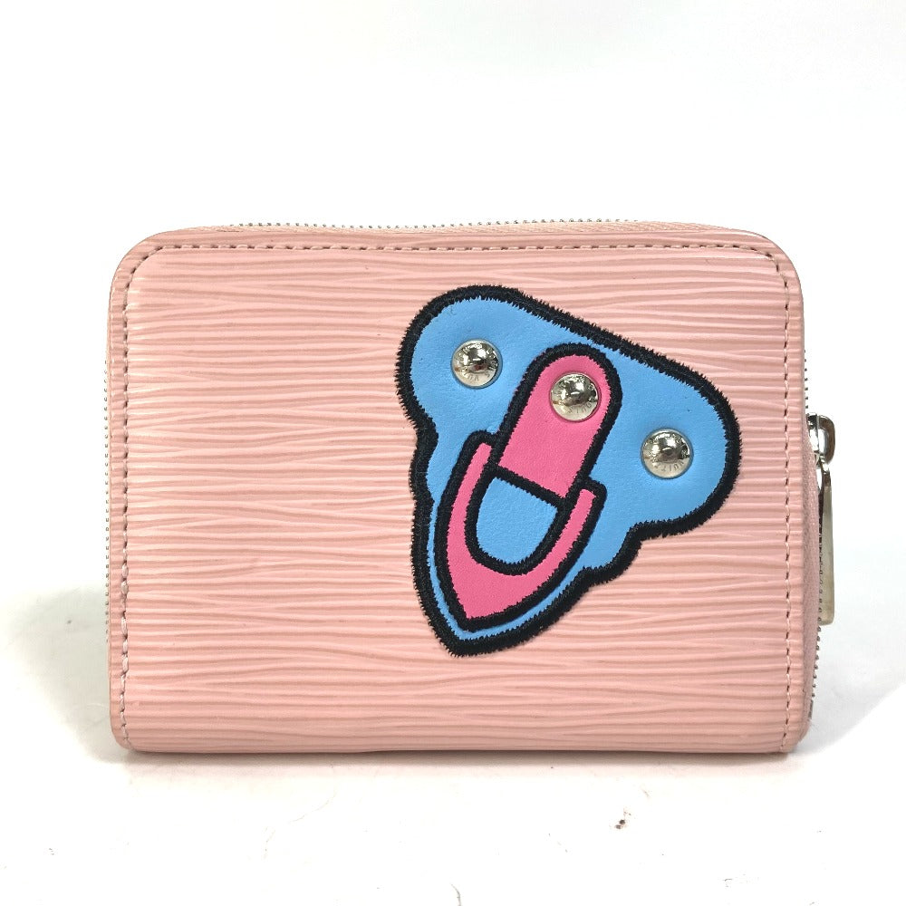 LOUIS VUITTON Coin case M63723 Epi Leather pink epi stories Zip around purse Women Used