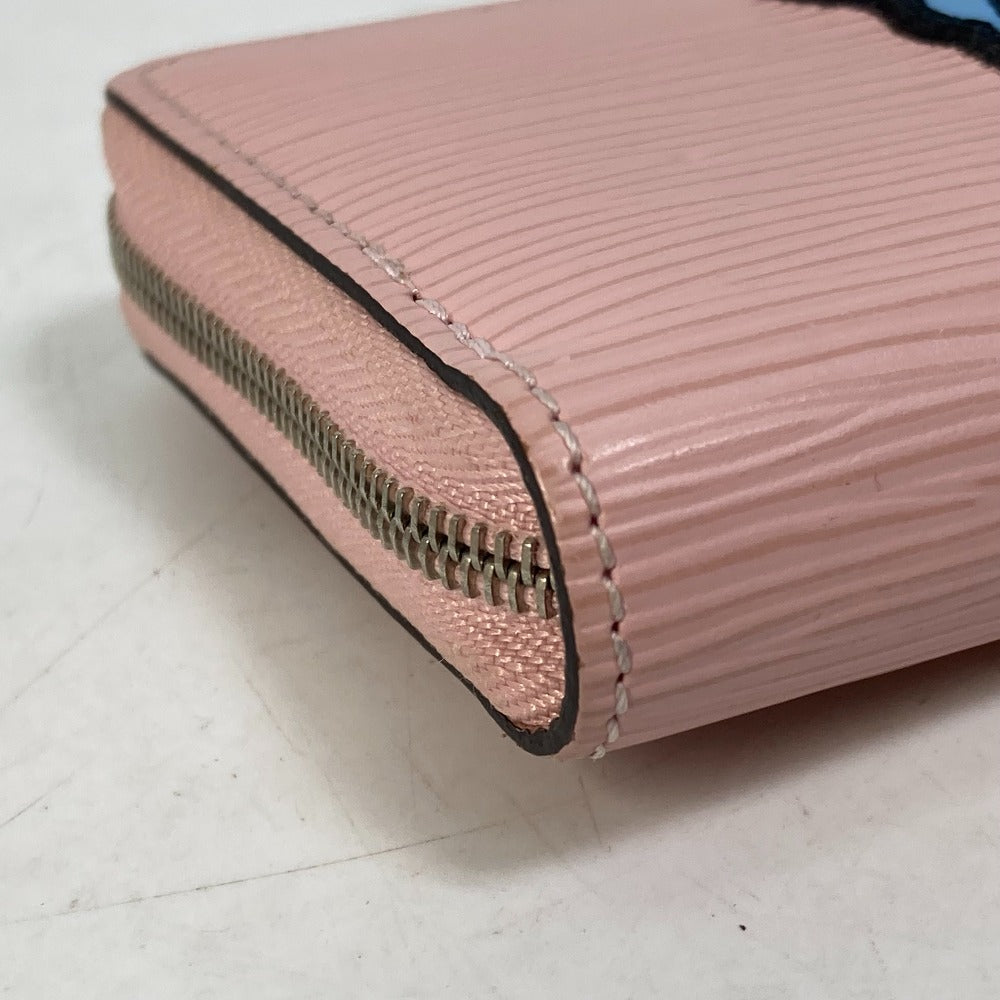 LOUIS VUITTON Coin case M63723 Epi Leather pink epi stories Zip around purse Women Used
