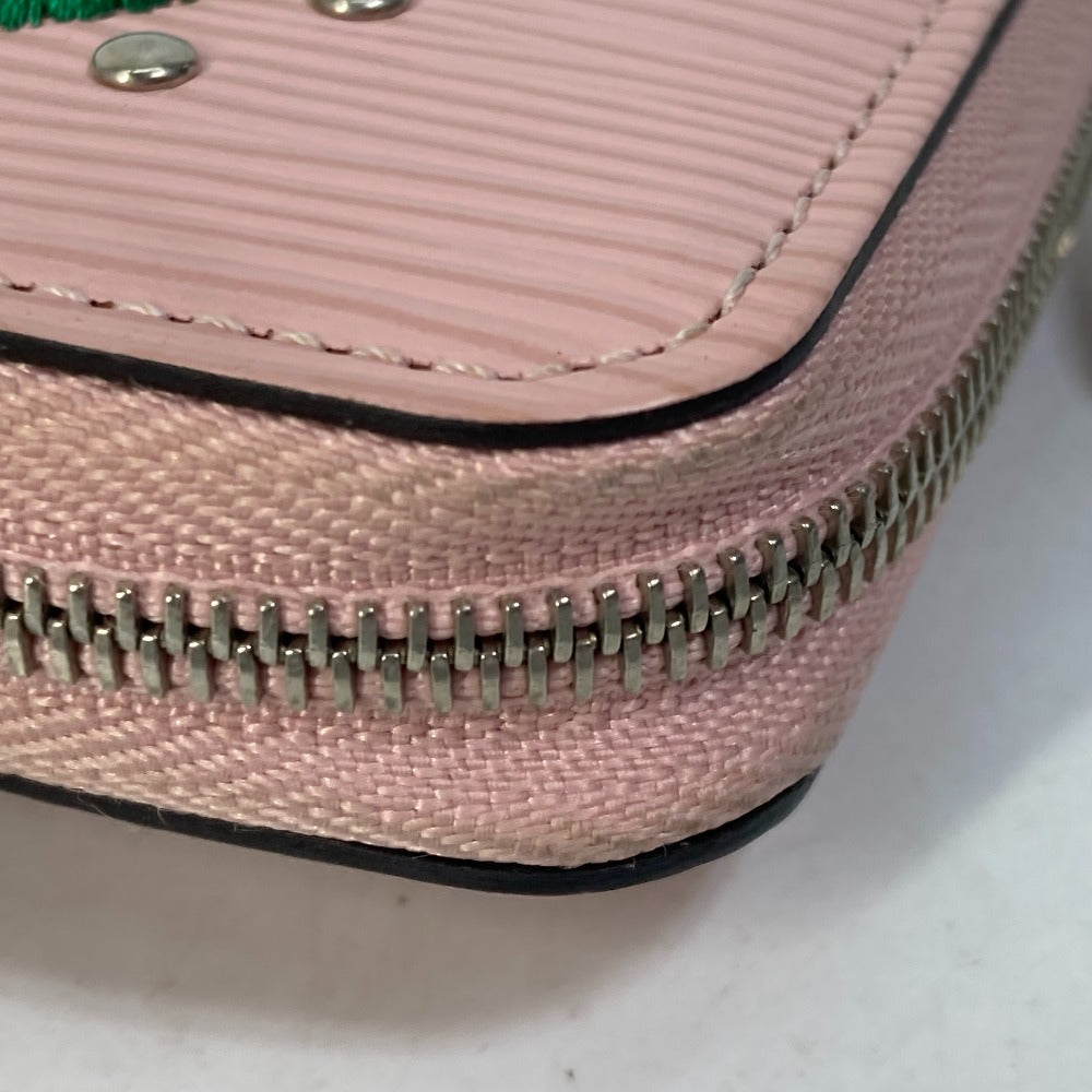 LOUIS VUITTON Coin case M63723 Epi Leather pink epi stories Zip around purse Women Used